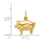 14k Pig Charm - Product Photo