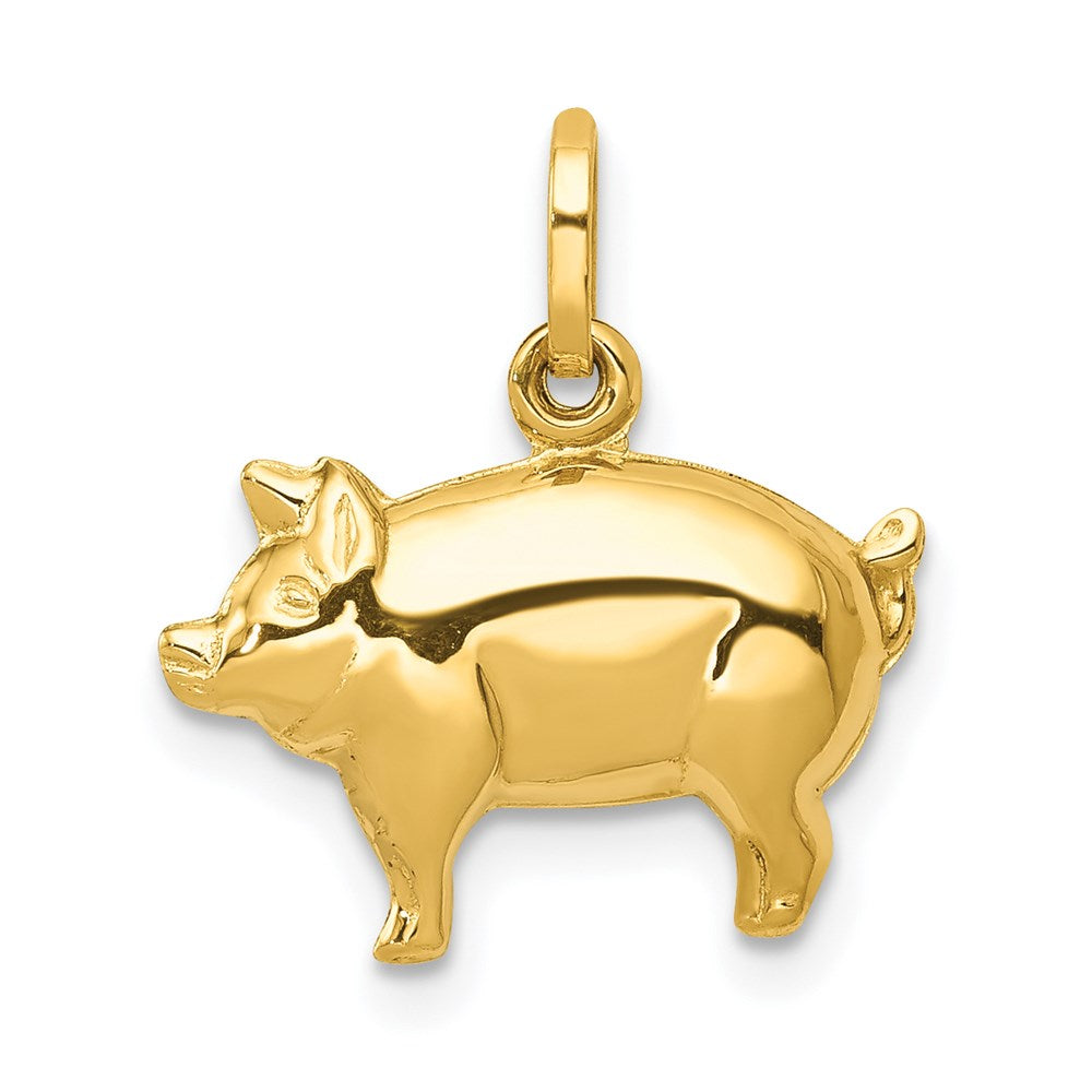 14k Pig Charm - Product Photo