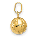 14k 3-D Soccer Ball Charm - Product Photo