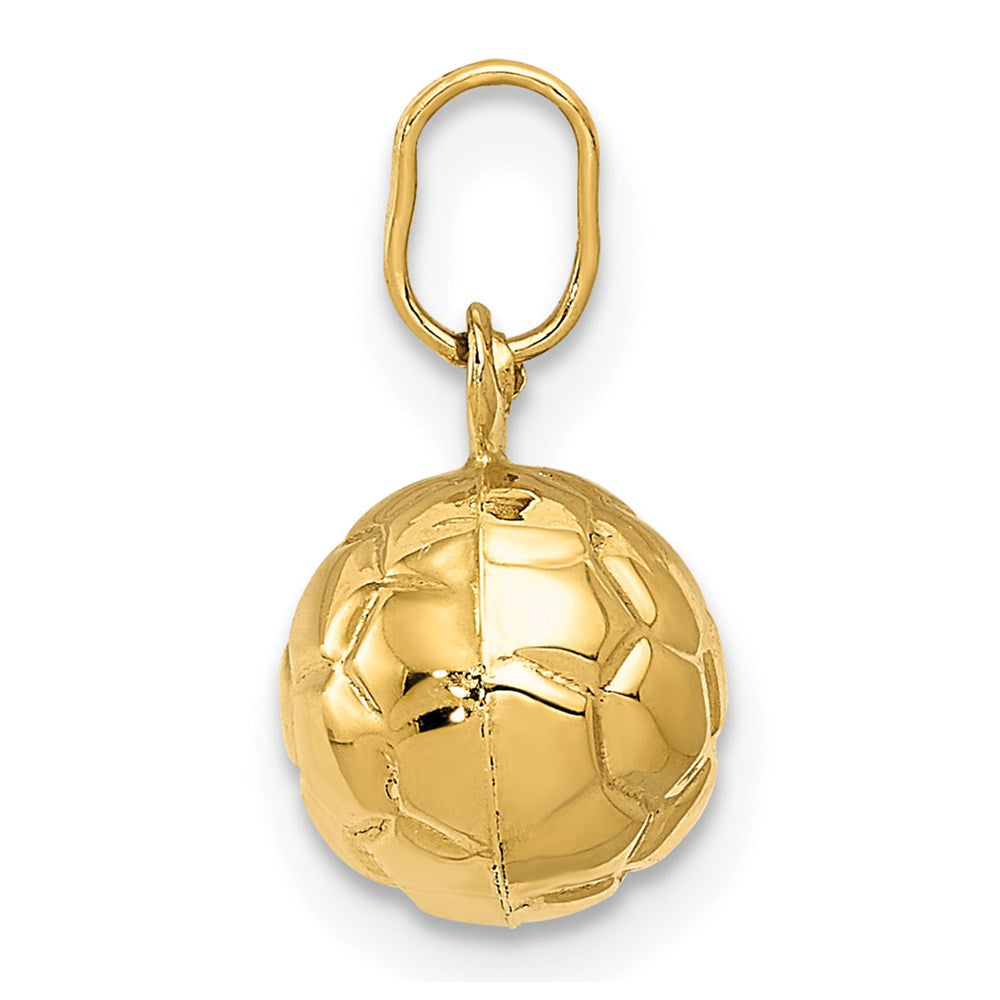 14k 3-D Soccer Ball Charm - Product Photo