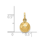 14k 3-D Soccer Ball Charm - Product Photo