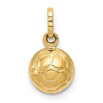 14k 3-D Soccer Ball Charm - Product Photo