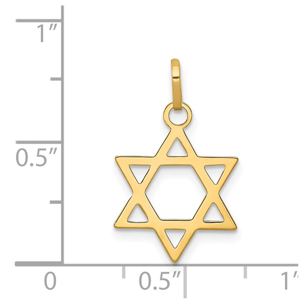 14k Star of David Pendant - Product Photo
