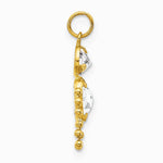 10K / 14K Yellow Gold April Boy Birthstone Charm - Product Photo