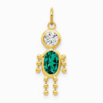 10K / 14K Yellow Gold May Boy Birthstone Charm - Product Photo