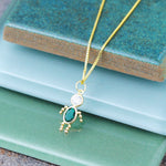 10K / 14K Yellow Gold May Boy Birthstone Charm - Product Photo