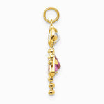 10K / 14K Yellow Gold June Girl Birthstone Charm - Product Photo
