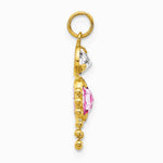 10K / 14K Yellow Gold June Boy Birthstone Charm - Product Photo