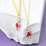 10K / 14K Yellow Gold July Boy Birthstone Charm - Product Photo