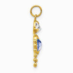 10K / 14K Yellow Gold September Boy Birthstone Charm - Product Photo