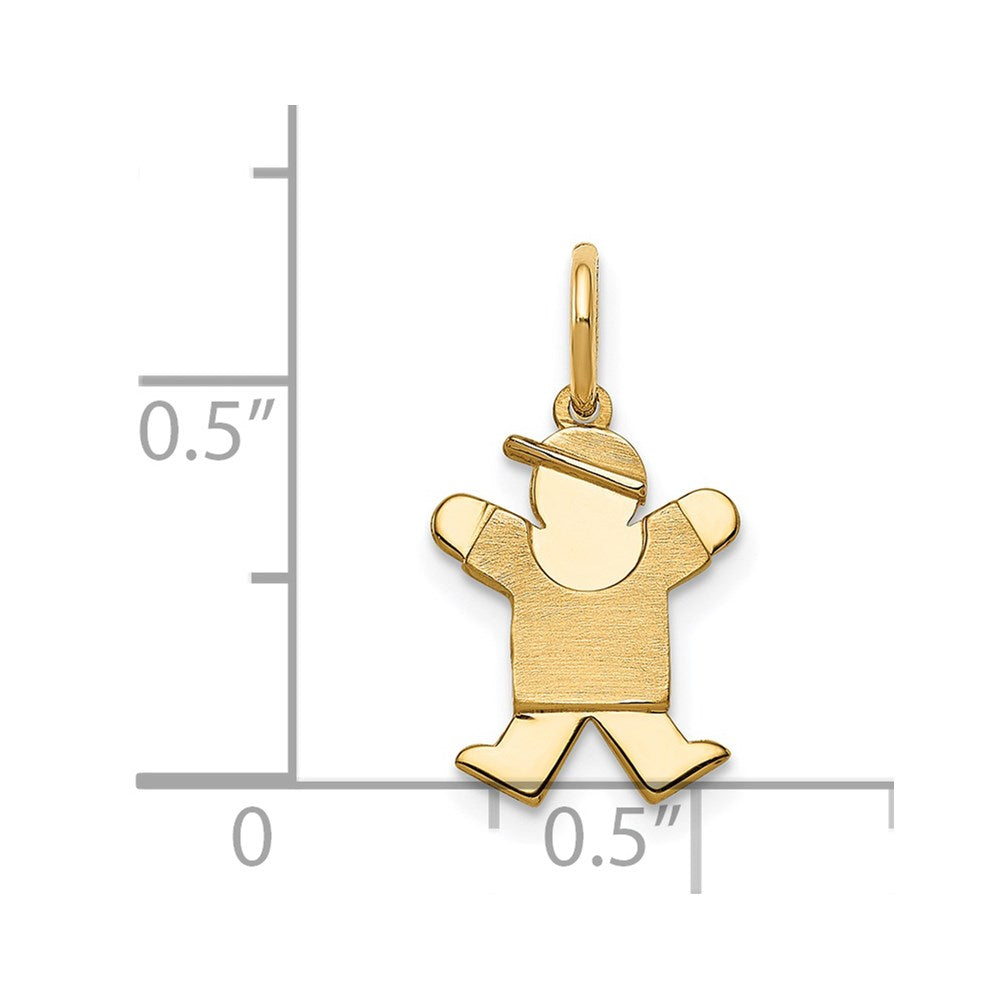 14k Mini Boy Joy Charm - Product Photo