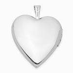 14K White Gold 20 mm White Gold Flower Vine Border Heart Locket - Product Photo