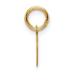 10K / 14K Yellow Gold Plain .013 Gauge Circular Engravable Disc Charm - Product Photo
