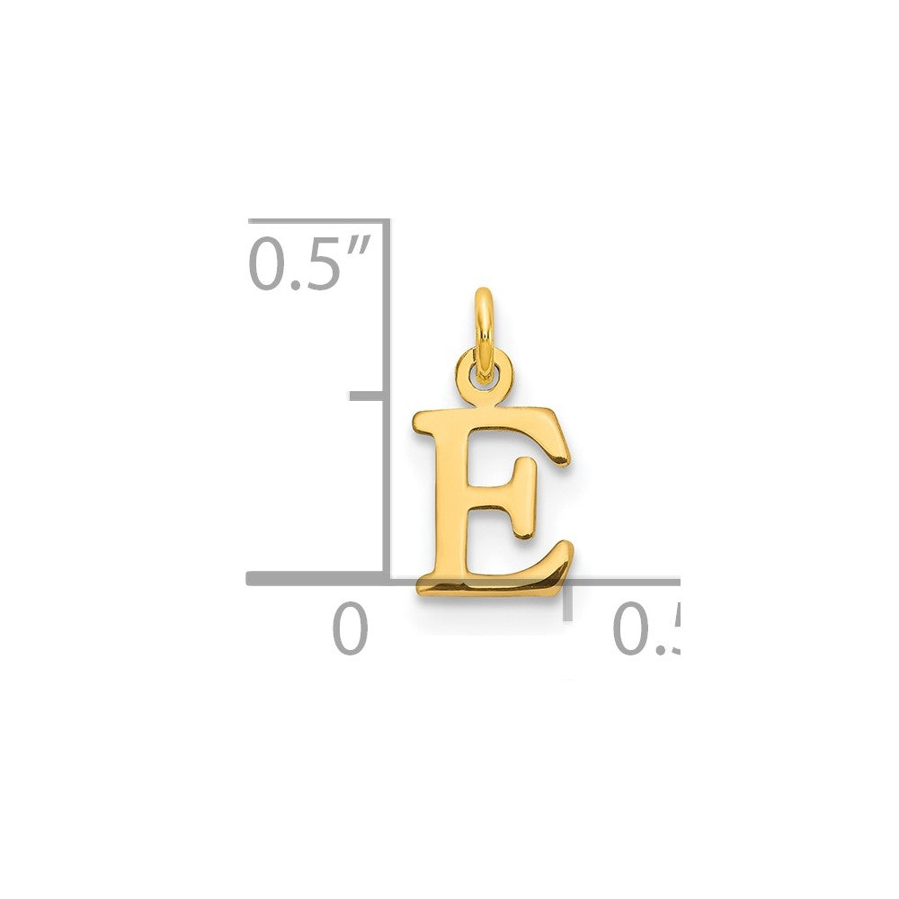 10K / 14K Yellow Gold 10ky Cutout Letter E Initial Charm - Product Photo