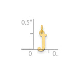 10K / 14K Yellow Gold 10ky Cutout Letter J Initial Charm - Product Photo