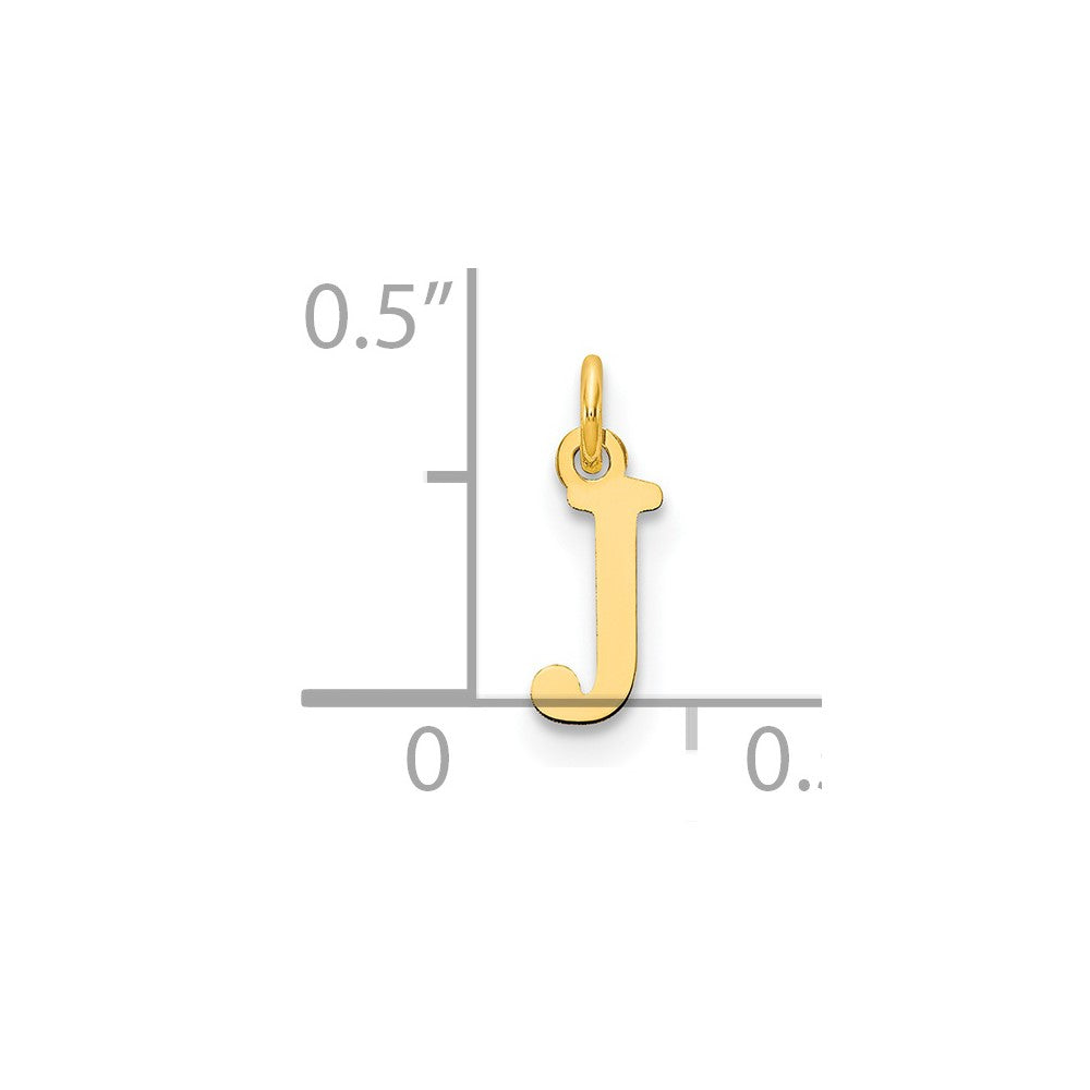 10K / 14K Yellow Gold 10ky Cutout Letter J Initial Charm - Product Photo
