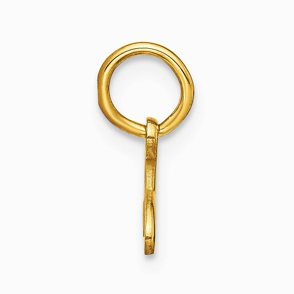 10K / 14K Yellow Gold 10KY Upper case Letter A Initial Charm - Product Photo
