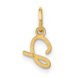 10K / 14K Yellow Gold 10KY Upper case Letter J Initial Charm - Product Photo