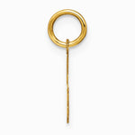 14K Yellow Gold 14ky Letter G Initial Pendant - Product Photo