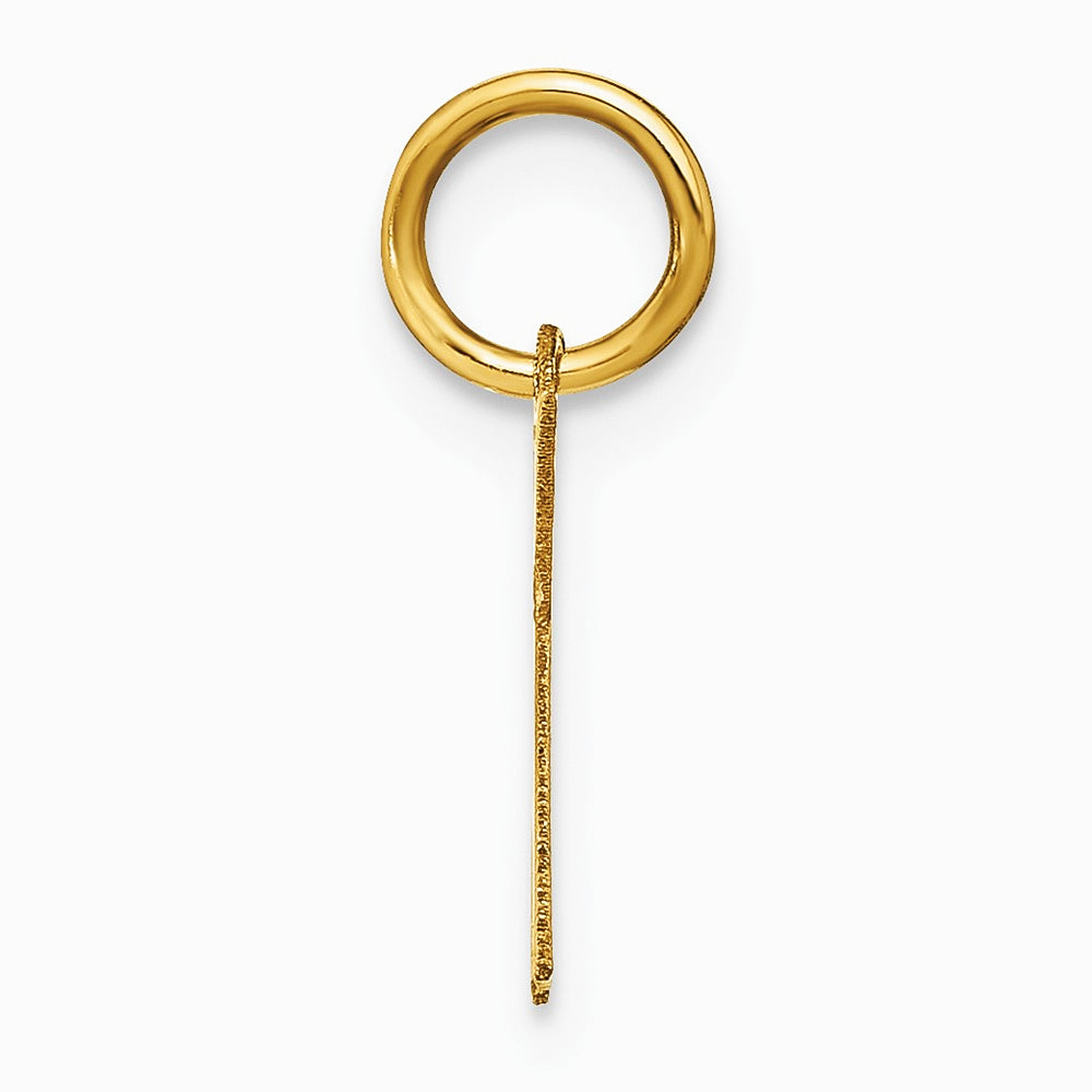 14K Yellow Gold 14ky Letter K Initial Pendant - Product Photo