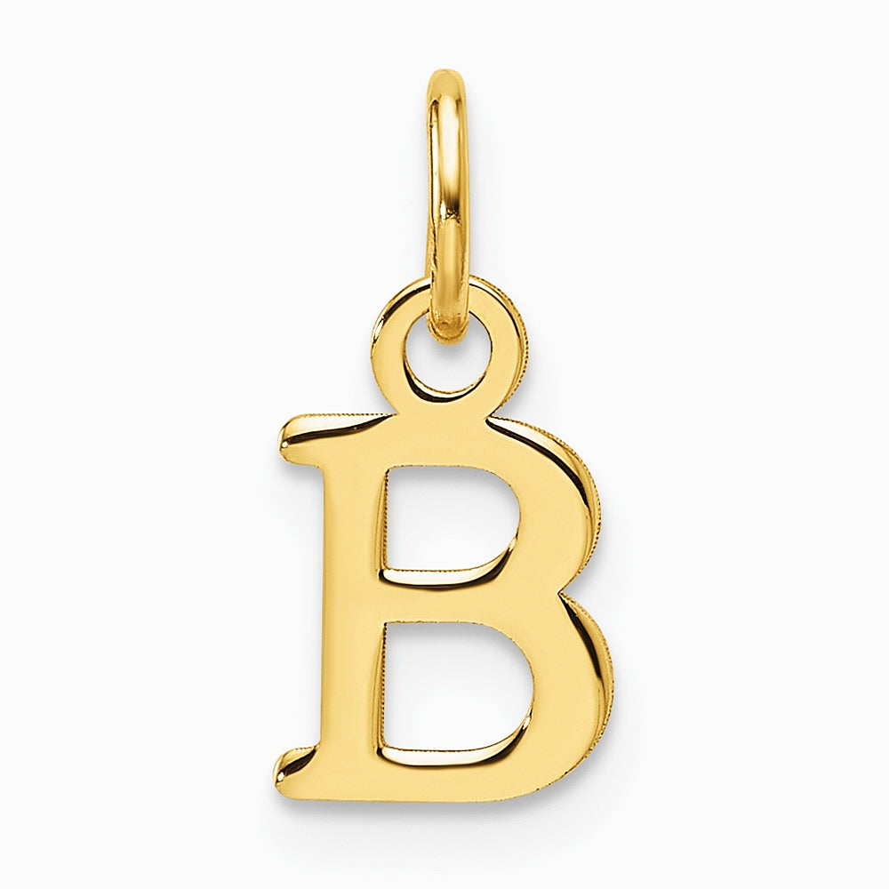 14K Yellow Gold 14ky Cutout Letter B Initial Pendant - Product Photo