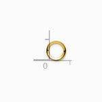 14K Yellow Gold 5mm Round Bezel Pendant Mounting - Product Photo