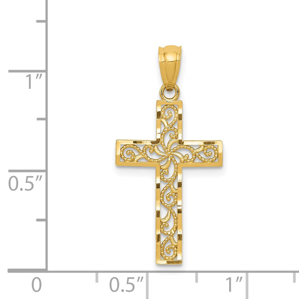 14k Cross Pendant - Product Photo