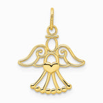 14K Yellow Gold Angel Charm - Product Photo