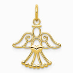14K Yellow Gold Angel Charm - Product Photo