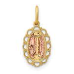 14k Two-tone Guadalupe Pendant - Product Photo