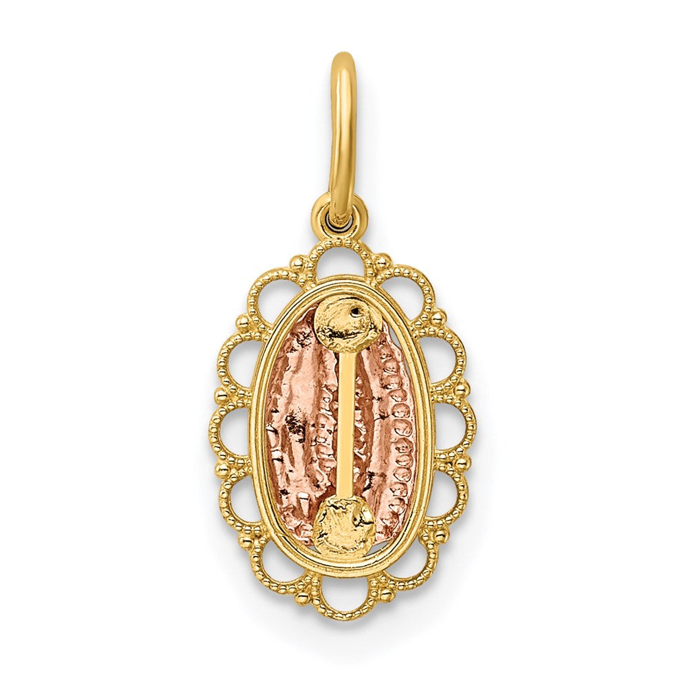 14k Two-tone Guadalupe Pendant - Product Photo
