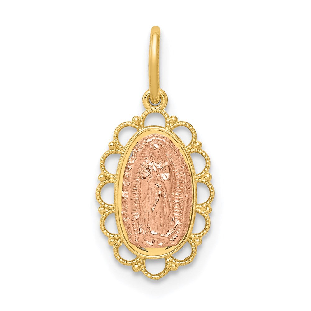 14k Two-tone Guadalupe Pendant - Product Photo