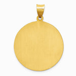 14K Yellow Gold Polished and Satin St Jude Thaddeus Medal Hollow Pendant - Product Photo