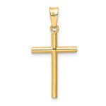 14k Polished Cross Pendant - Product Photo