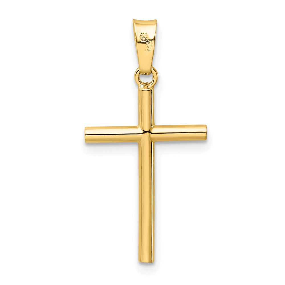 14k Polished Cross Pendant - Product Photo