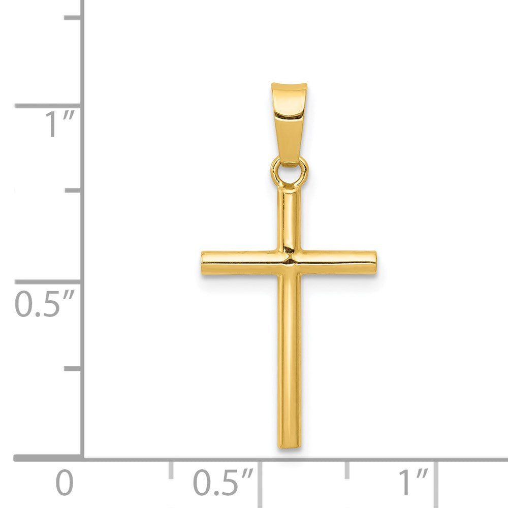14k Polished Cross Pendant - Product Photo
