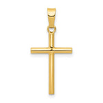 14k Polished Cross Pendant - Product Photo