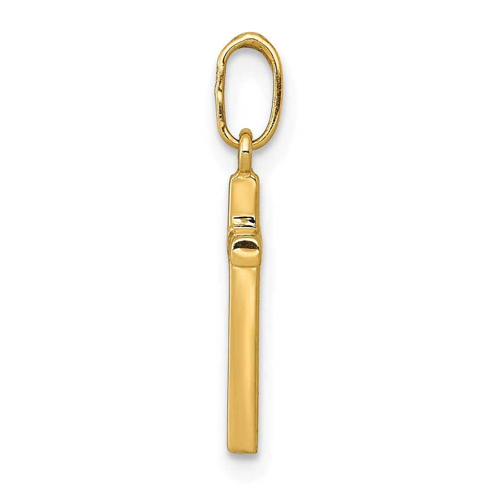 14k Polished Cross Pendant - Product Photo