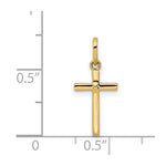 14k Polished Cross Pendant - Product Photo