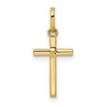 14k Polished Cross Pendant - Product Photo