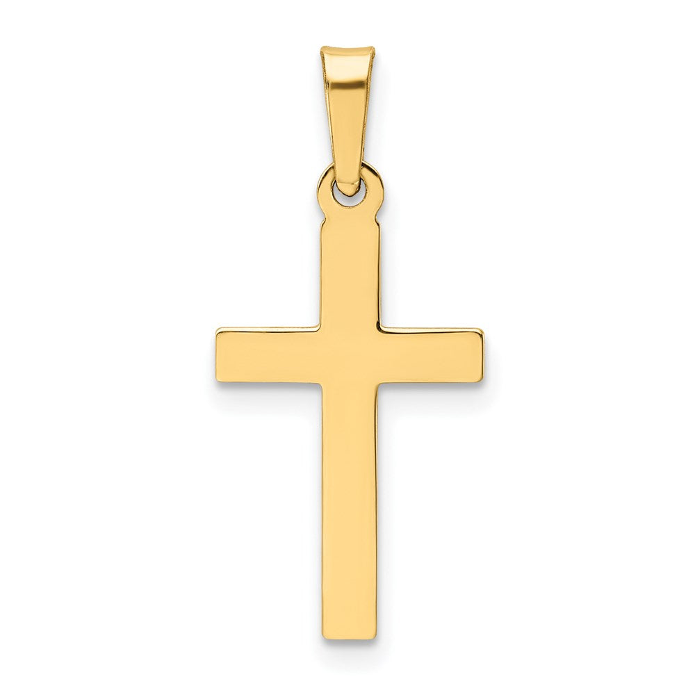 14k Polished Latin Cross Pendant - Product Photo