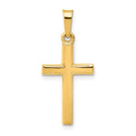 14k Polished Latin Cross Pendant - Product Photo