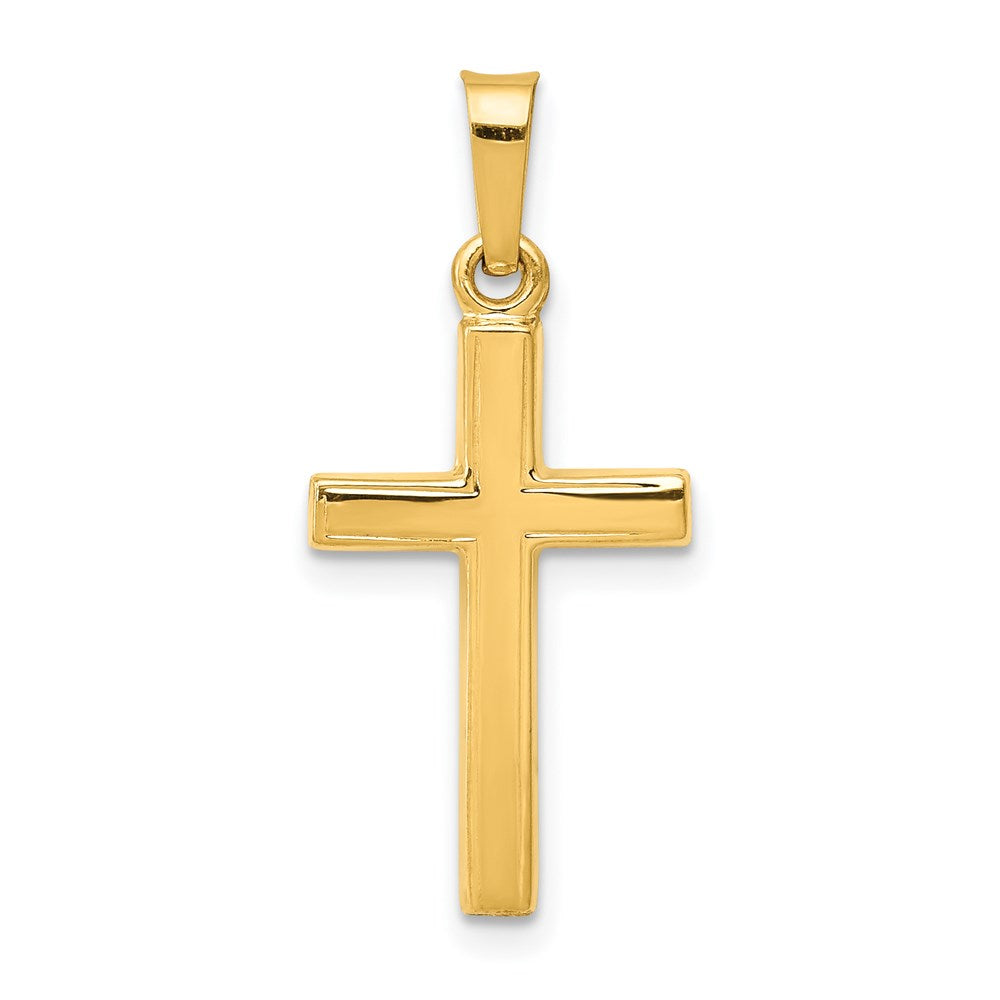 14k Polished Latin Cross Pendant - Product Photo