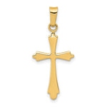 14k Polished Cross Pendant - Product Photo