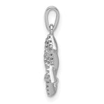 14k White Gold Diamond Star of David Pendant - Product Photo