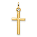 14k Hollow Cross Pendant - Product Photo