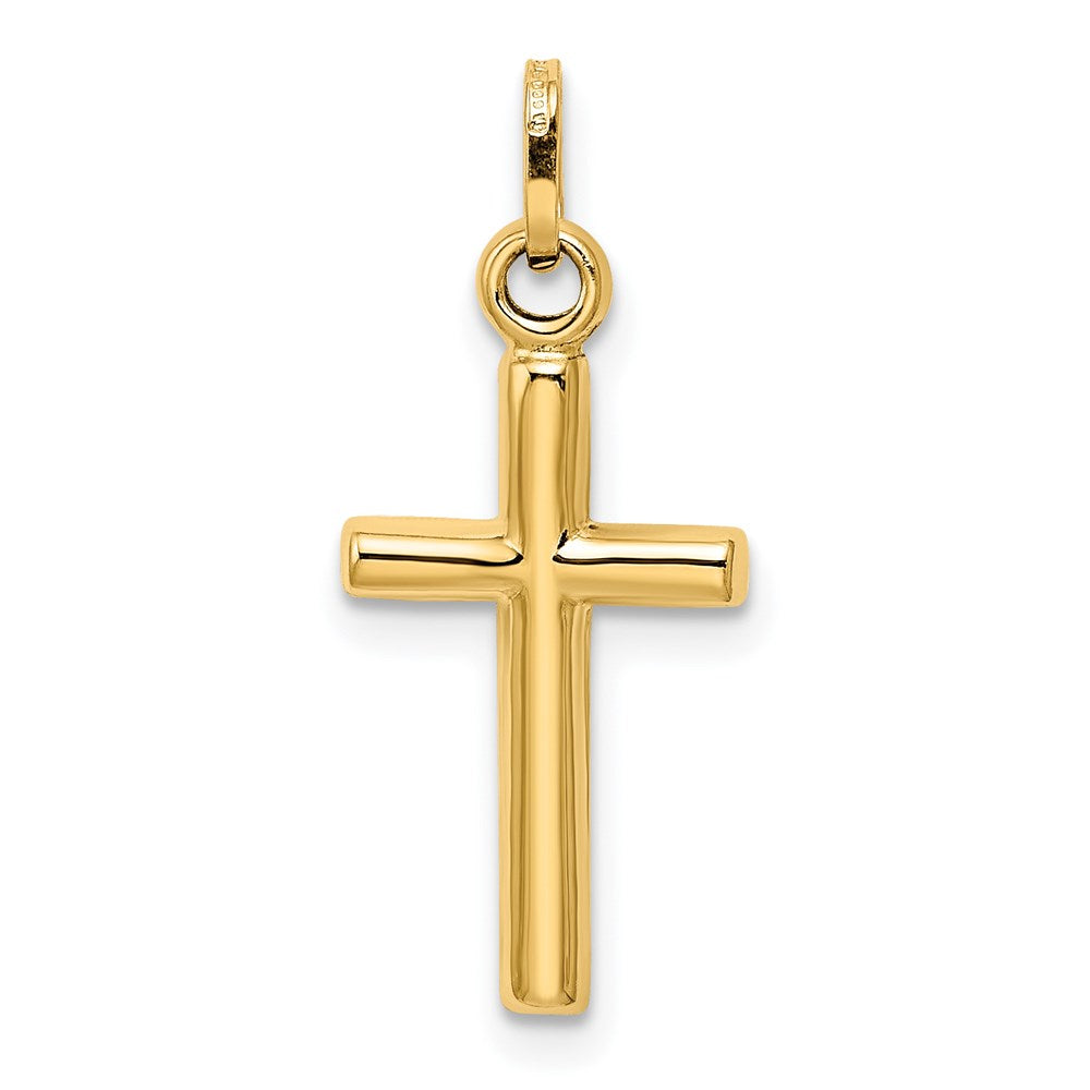 14k Hollow Cross Pendant - Product Photo