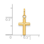 14k Hollow Cross Pendant - Product Photo
