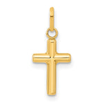 14k Hollow Cross Pendant - Product Photo