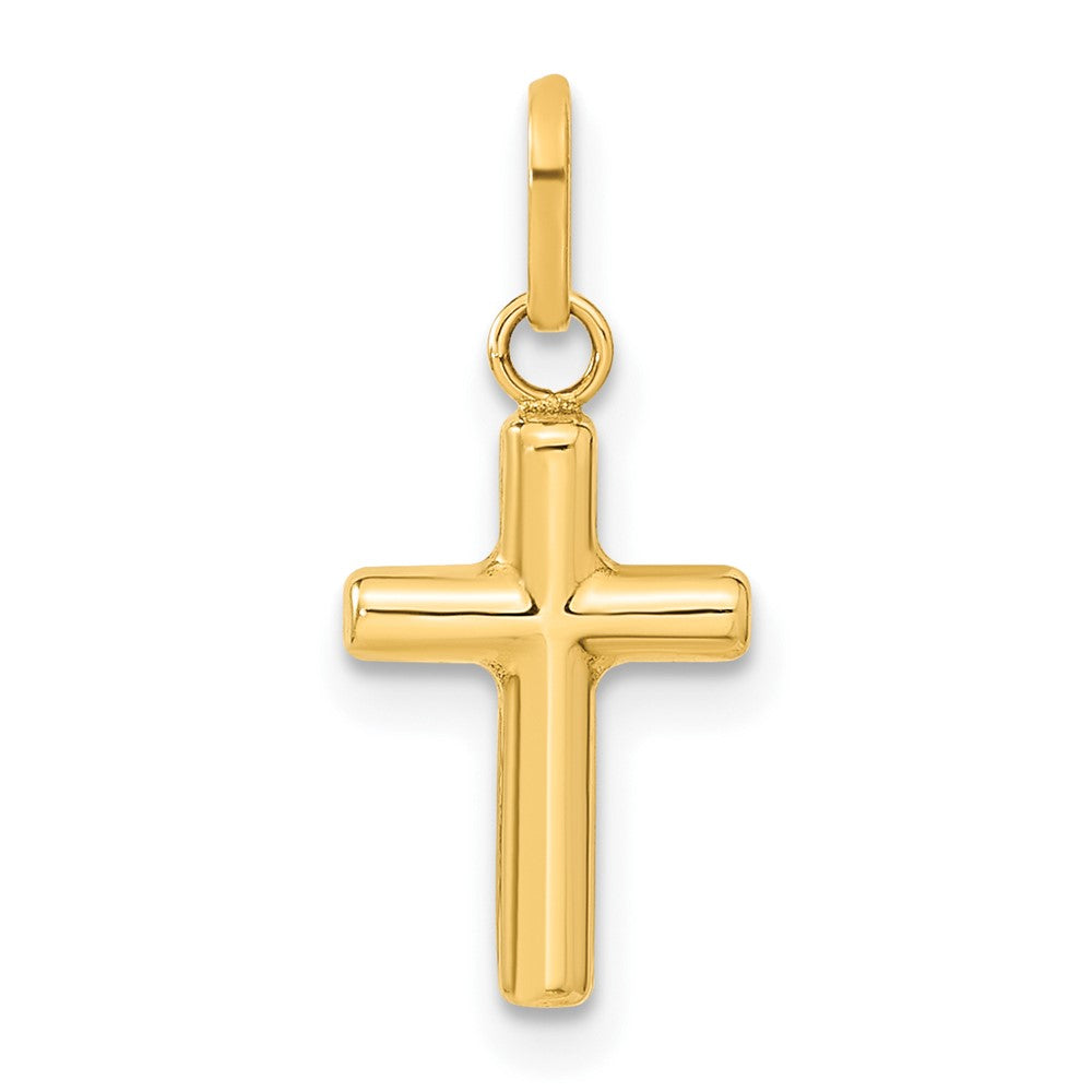 14k Hollow Cross Pendant - Product Photo